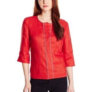 Pendleton Lora Tunic 100% Linen Shirt Top